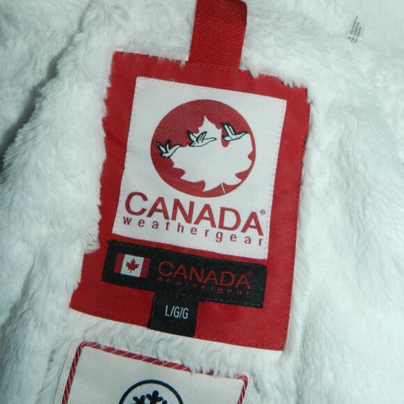 Canada Weather Gear Fur Lined Hooded Parka Jacket Burgundy - Picture 7 of 16